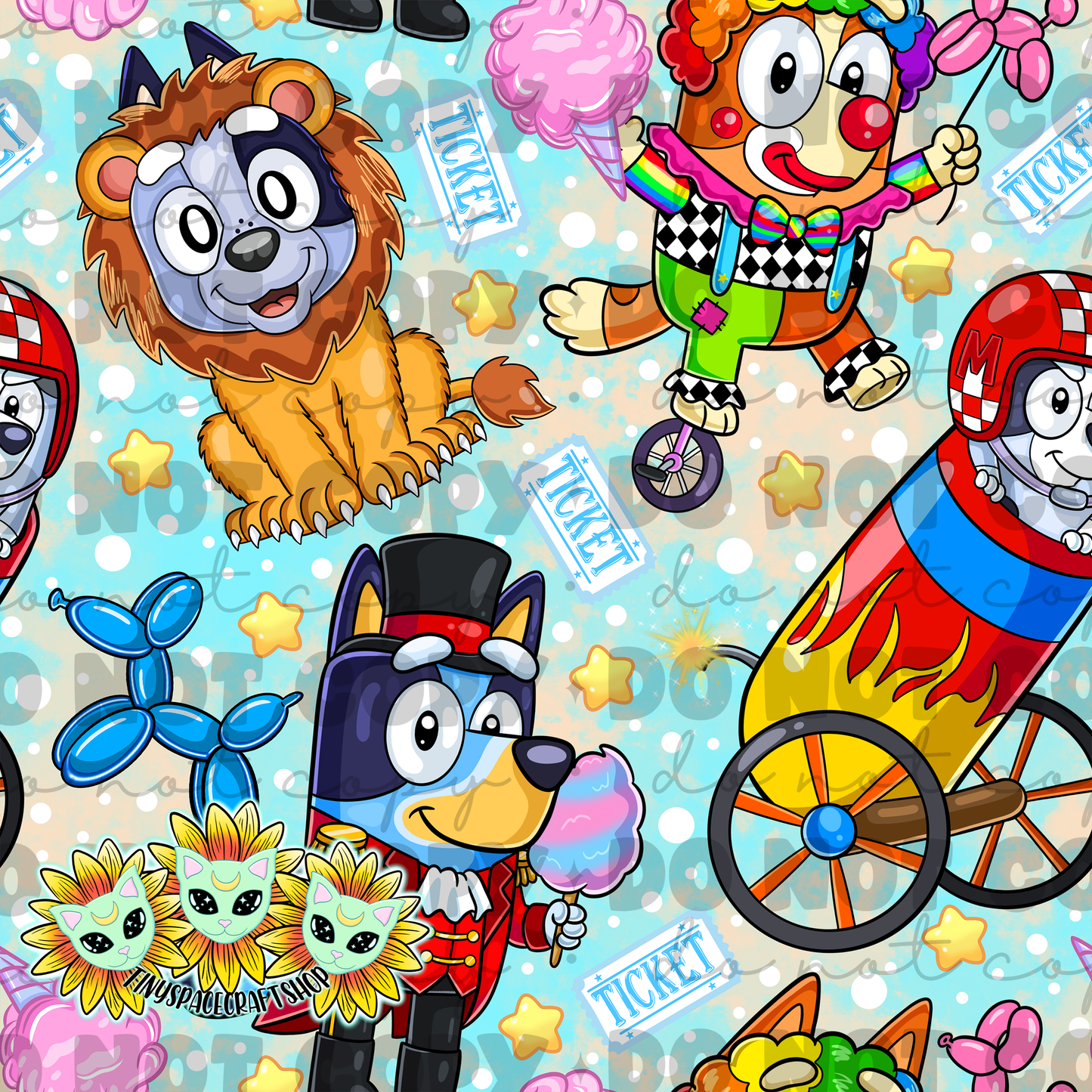 Blue circus
