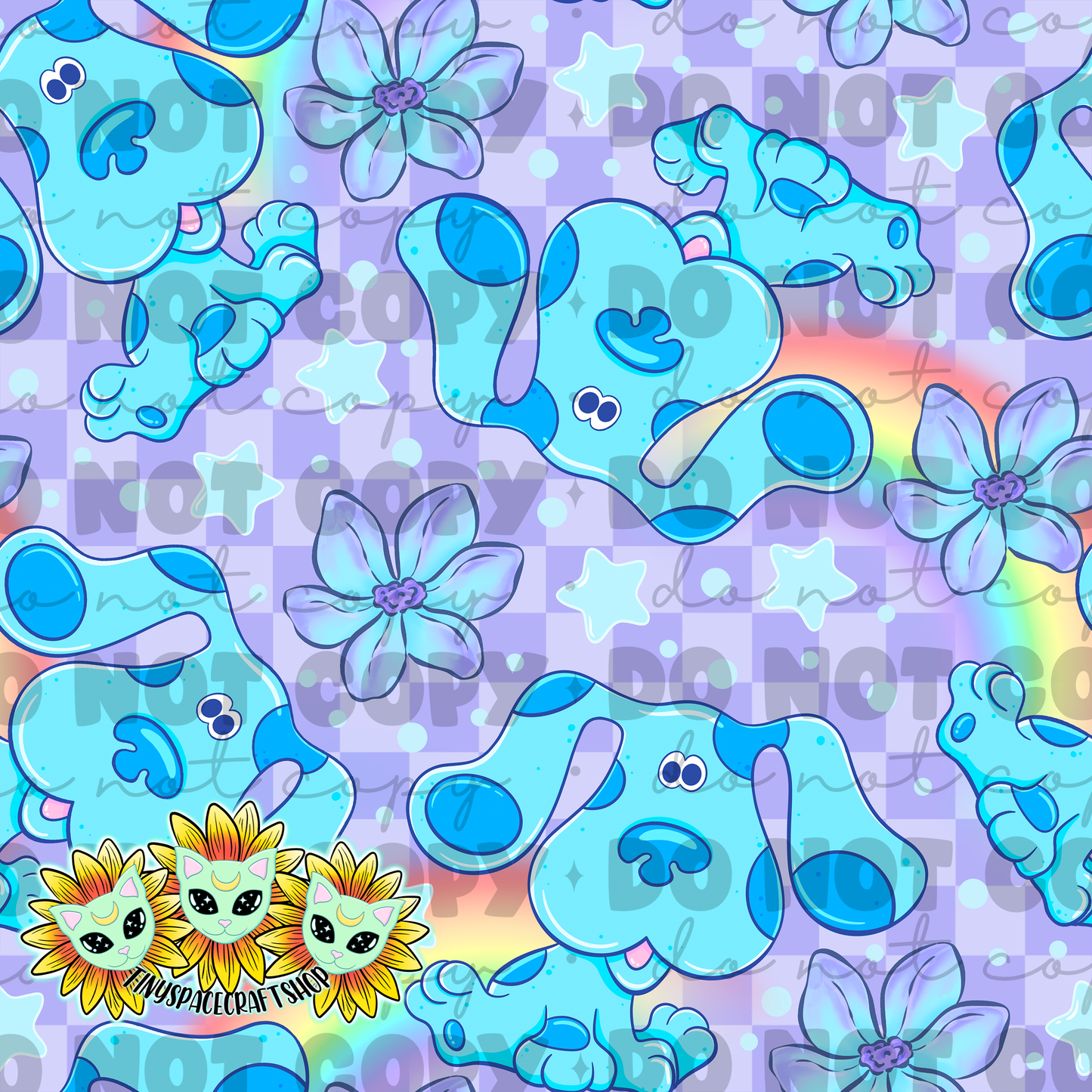 Rainbow blue