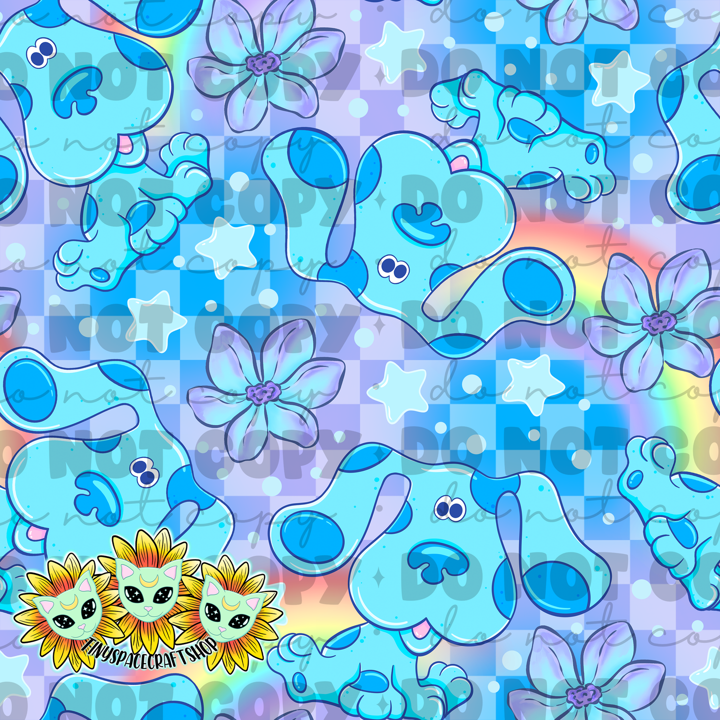 Rainbow blue