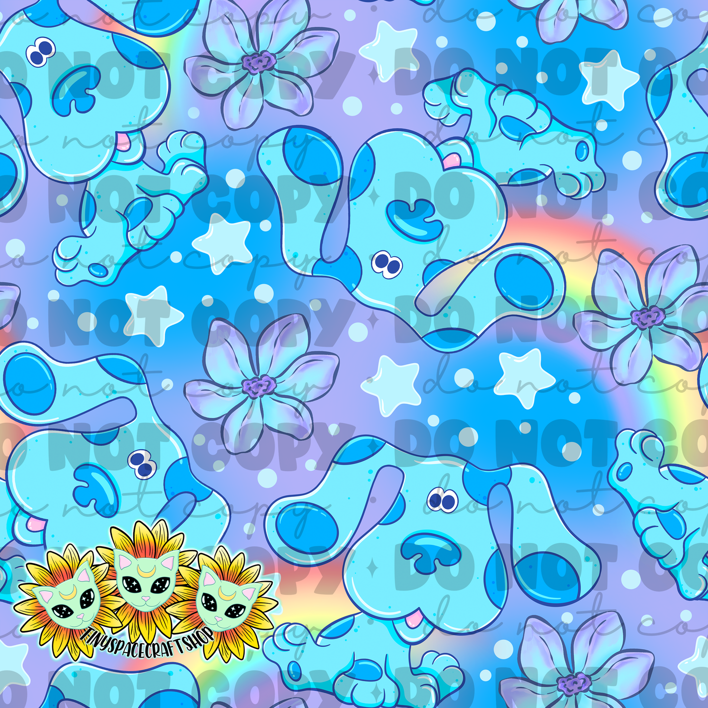 Rainbow blue