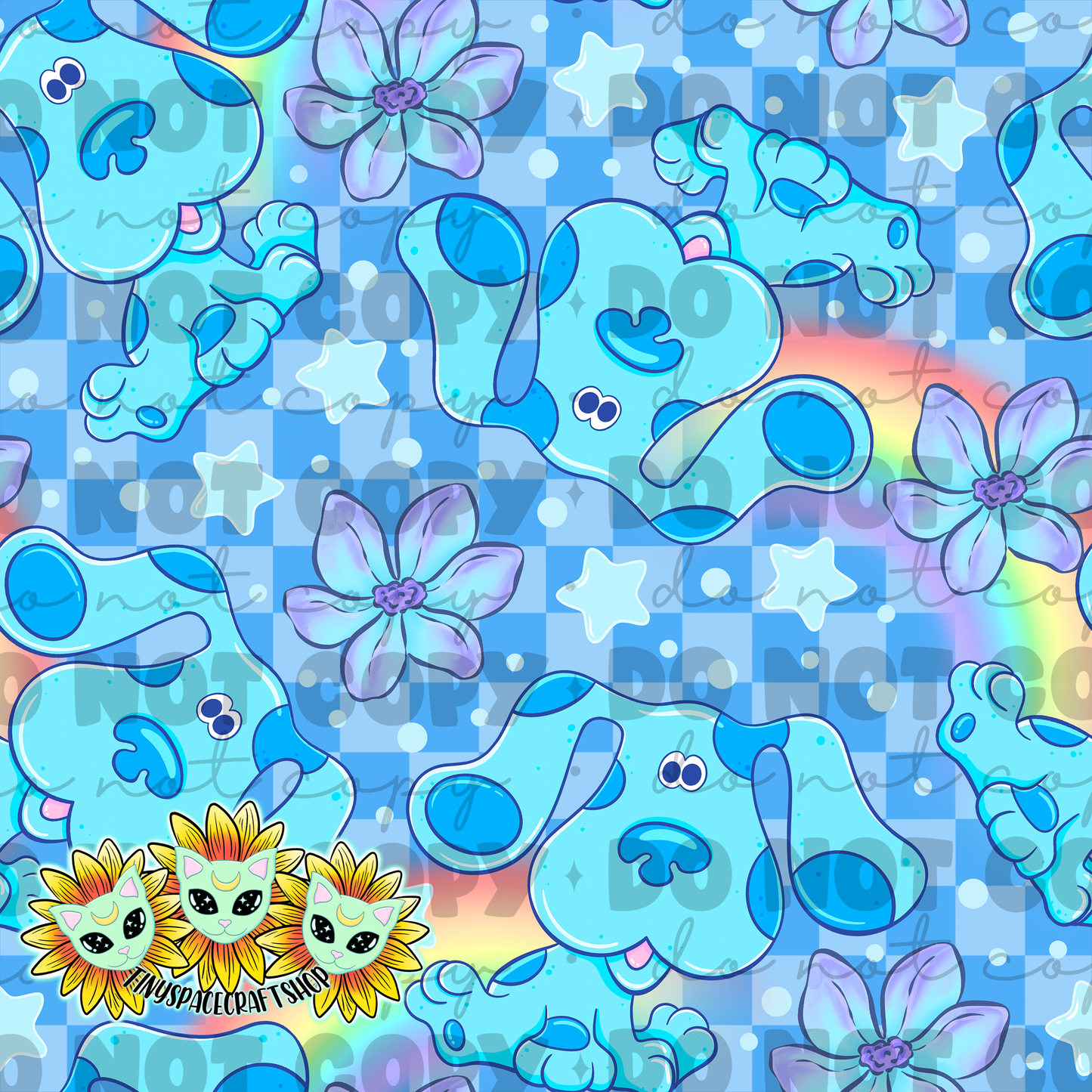 Rainbow blue