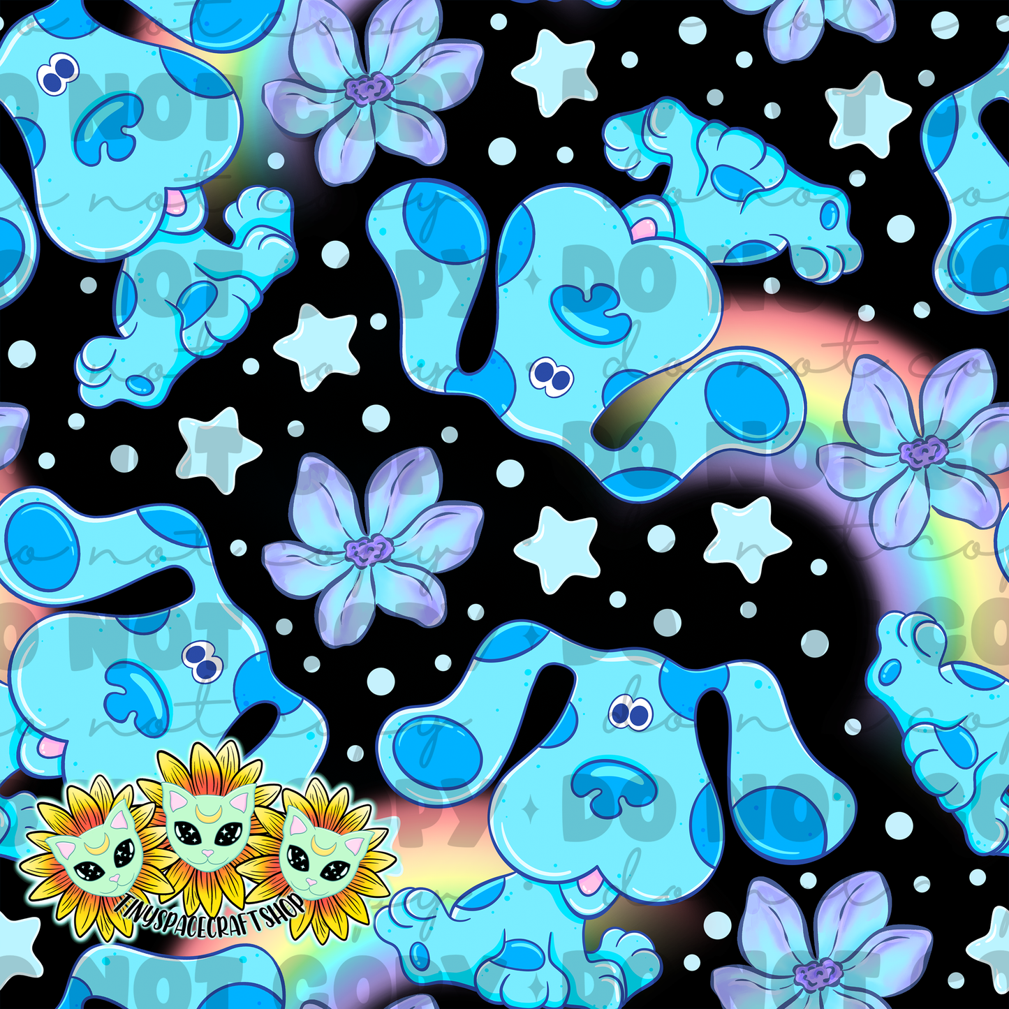 Rainbow blue