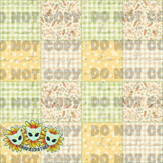 Yellow bunny patch