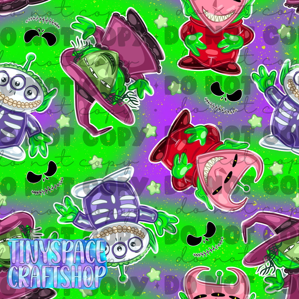 Toy aliens mash