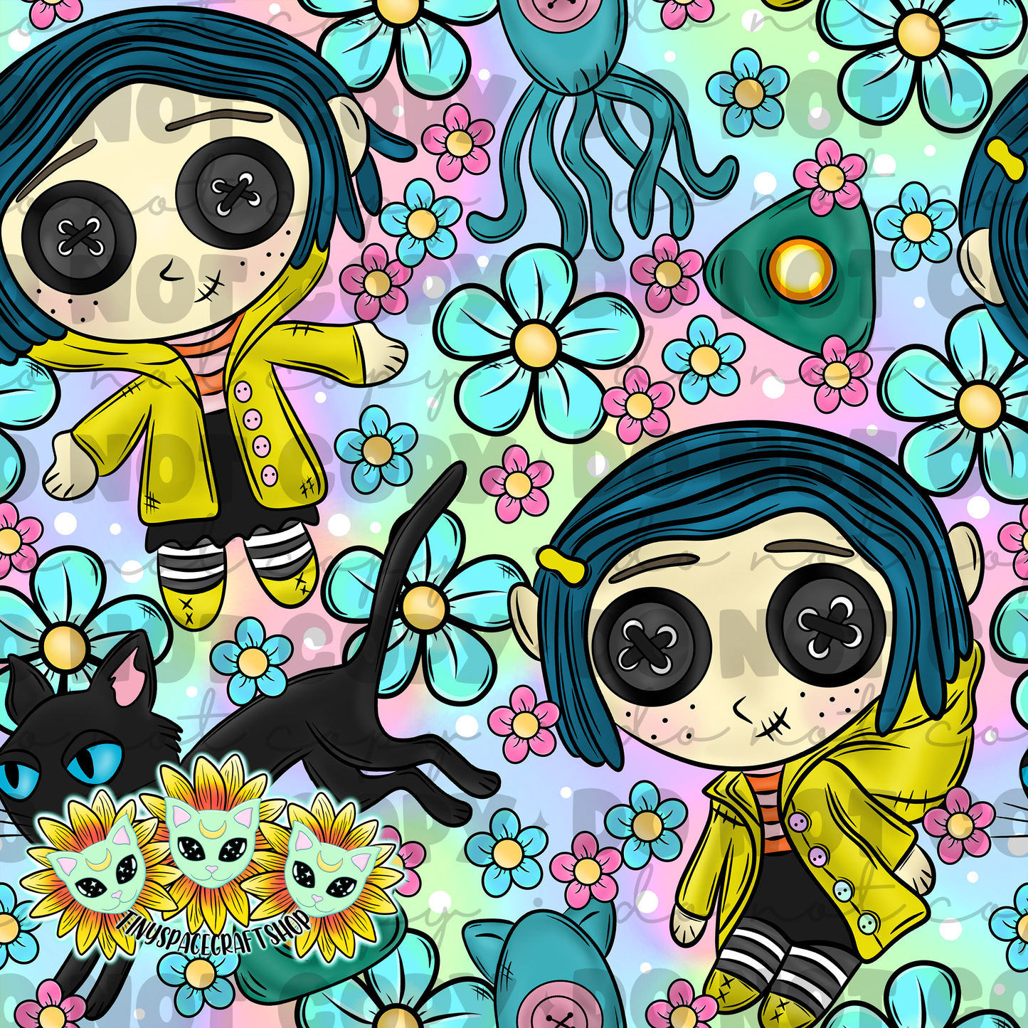 Floral buttons