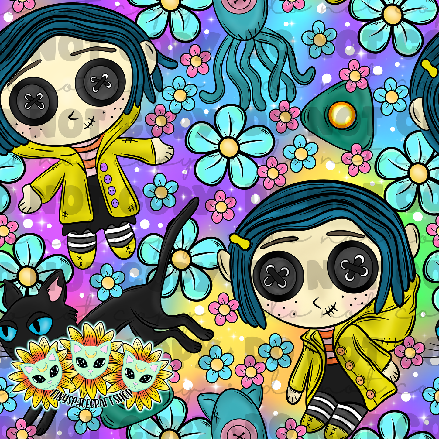Floral buttons