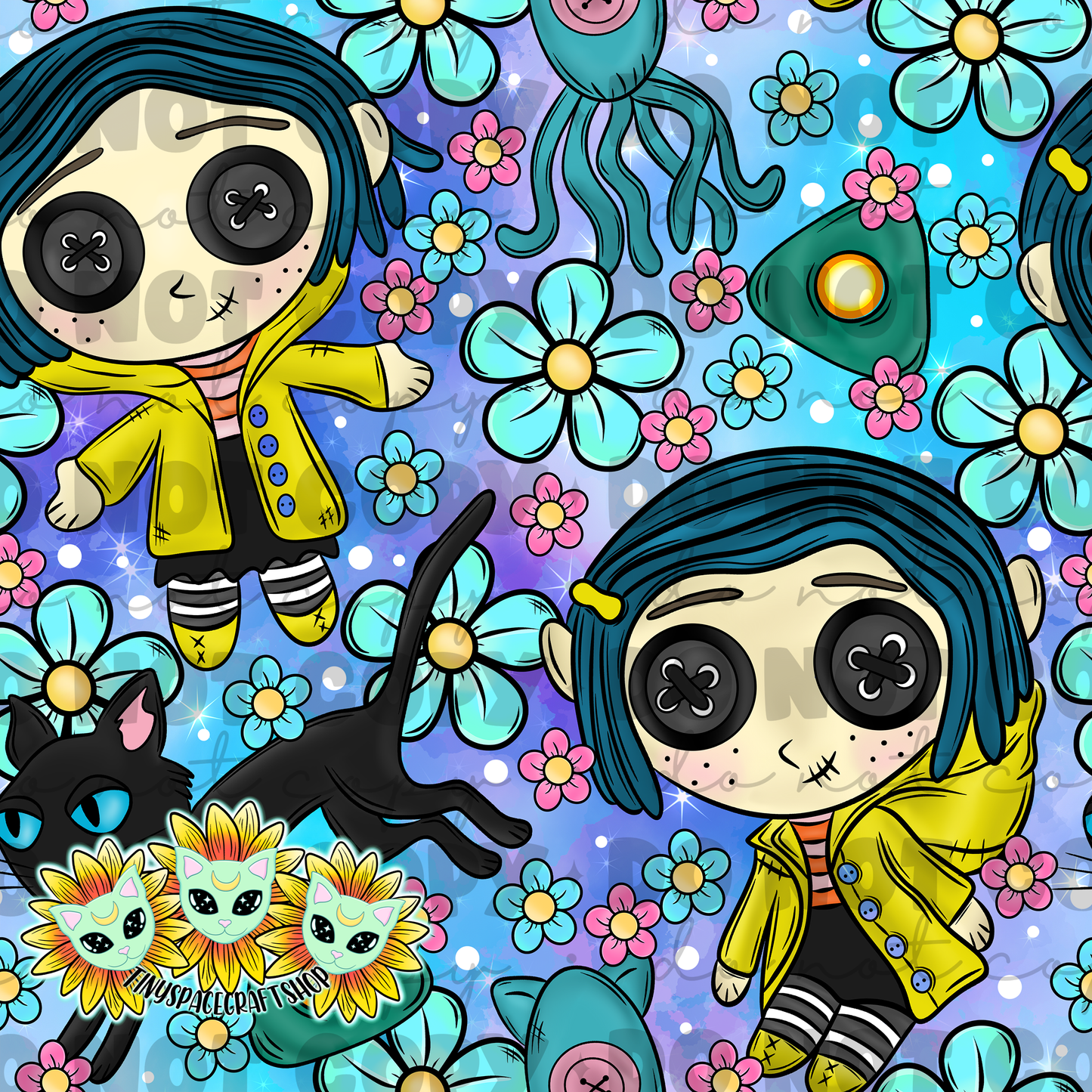 Floral buttons
