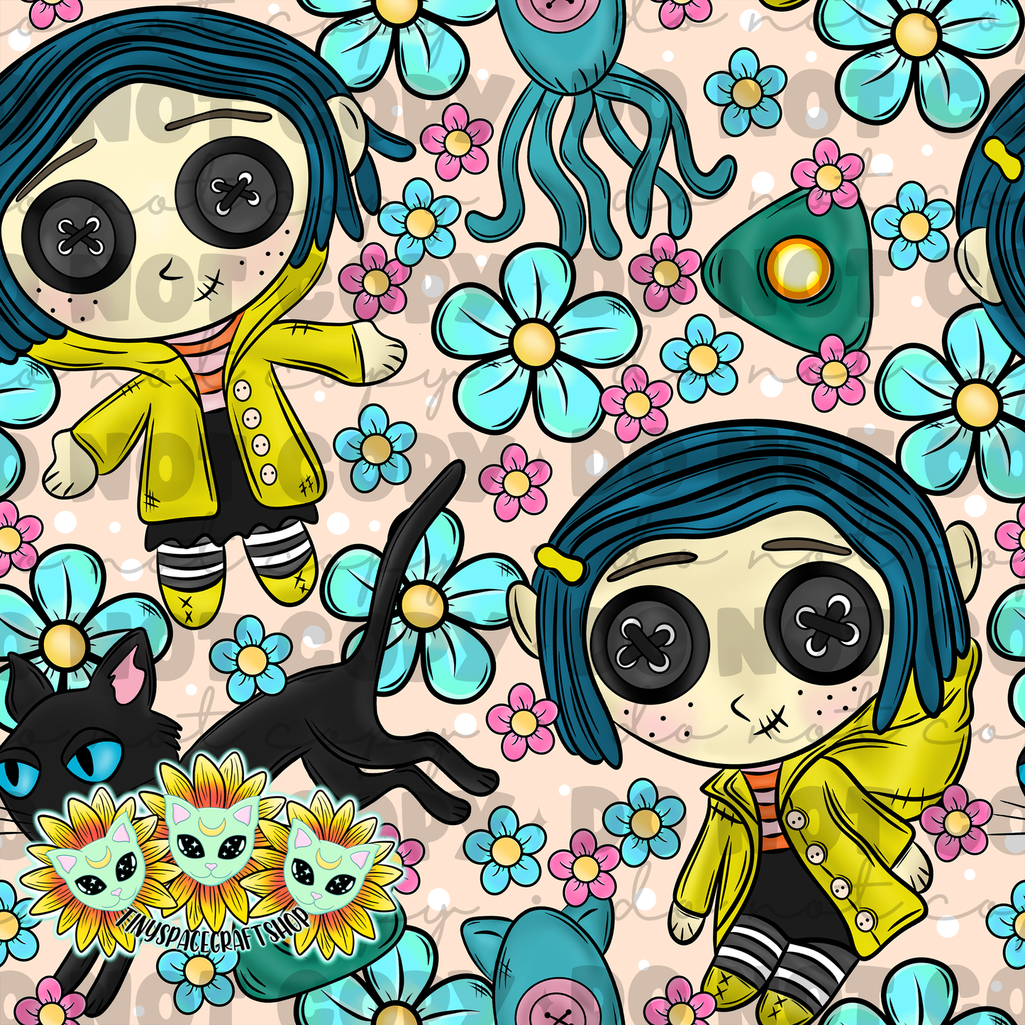 Floral buttons
