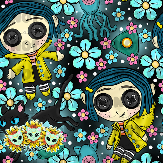 Floral buttons