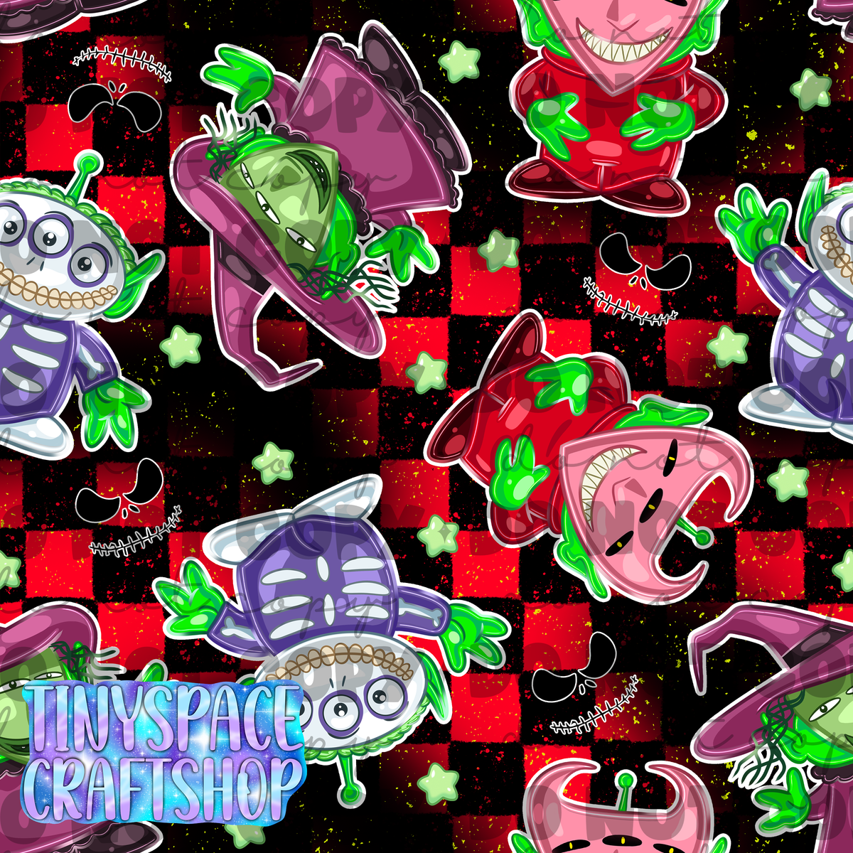Toy aliens mash