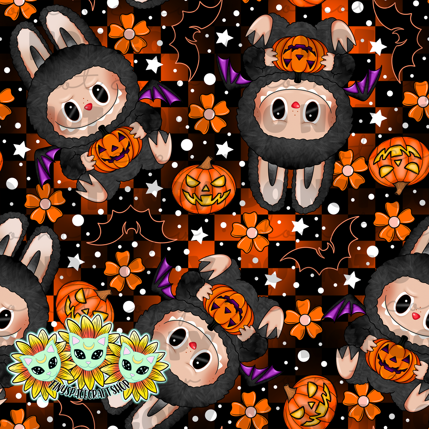 Halloween flower monster