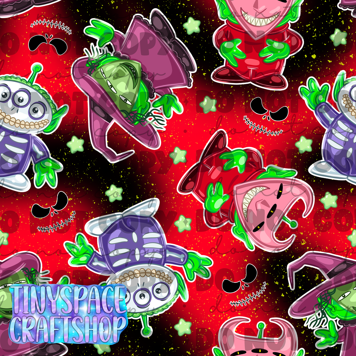 Toy aliens mash