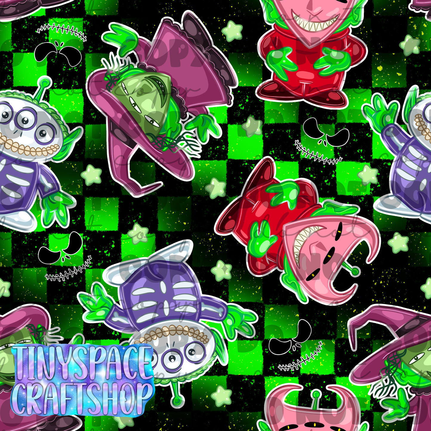 Toy aliens mash