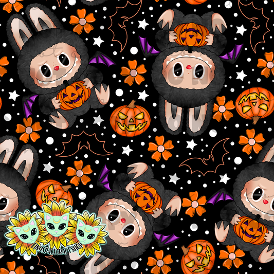 Halloween flower monster