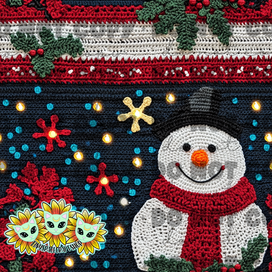 Knit snowman