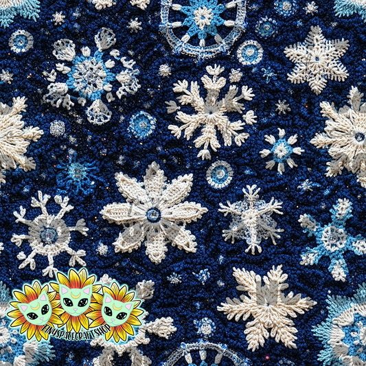 Knit snowflake