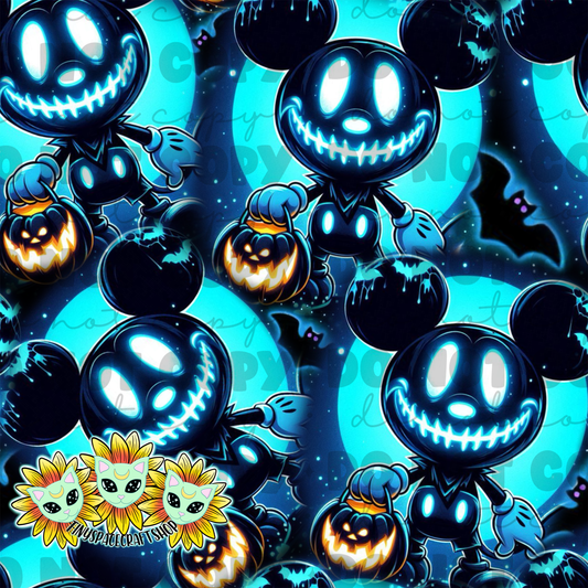 Blue mouse Halloween