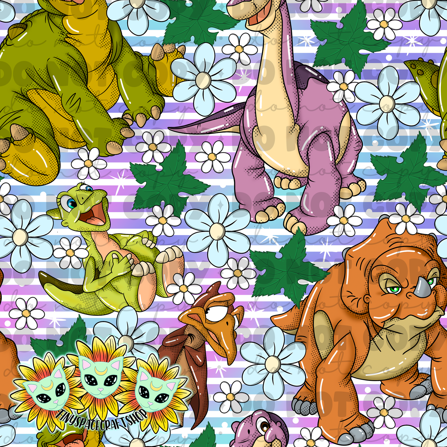 Floral Dino