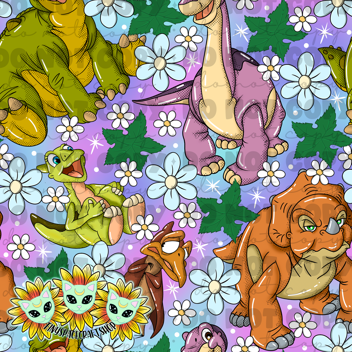Floral Dino