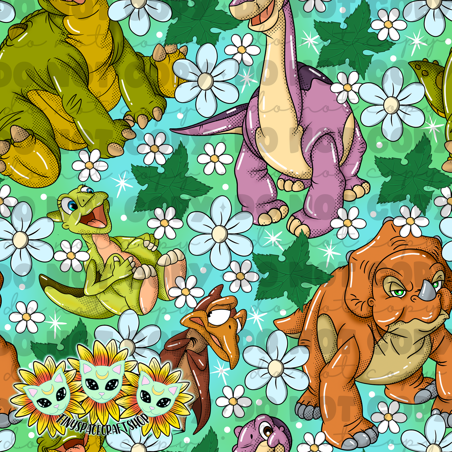Floral Dino