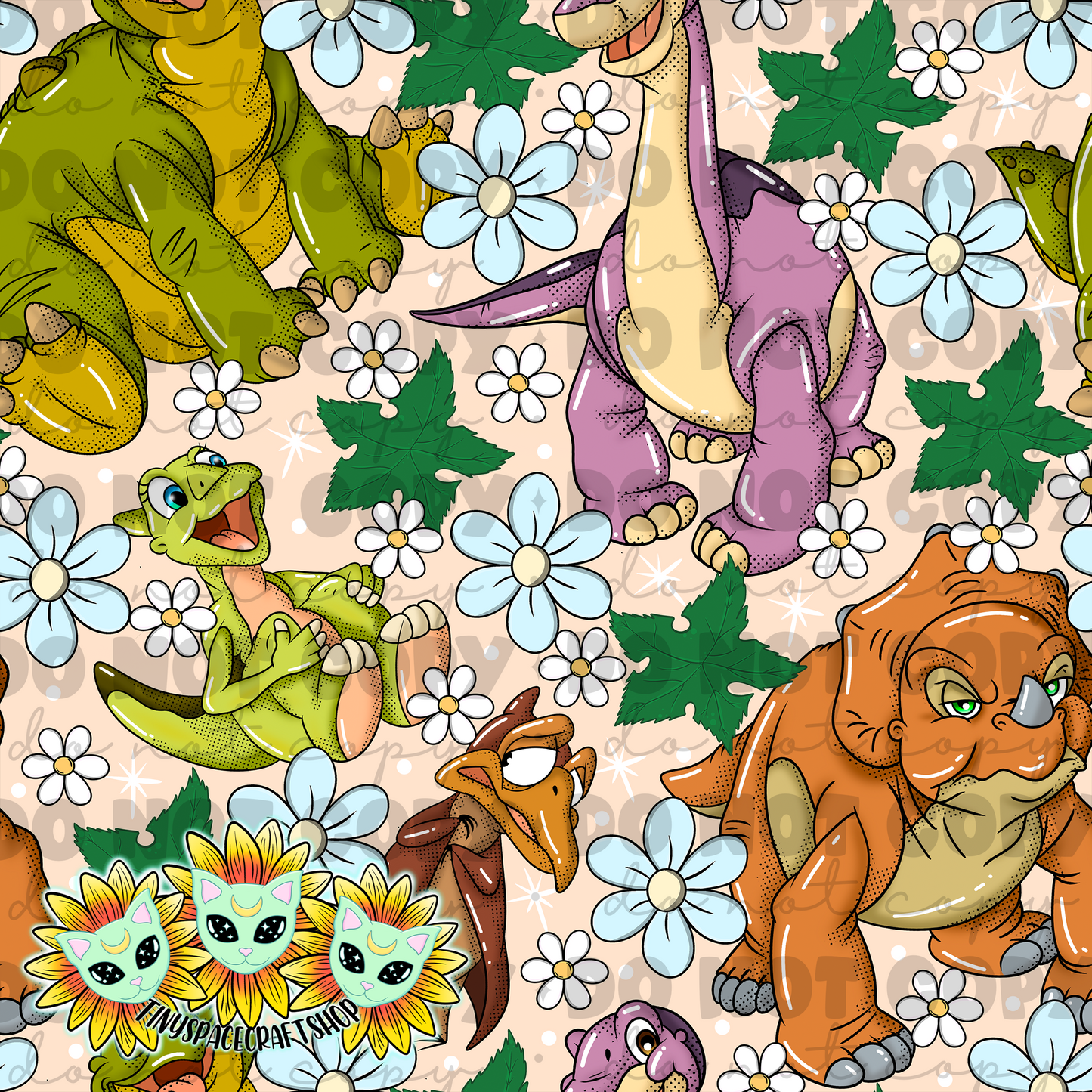 Floral Dino