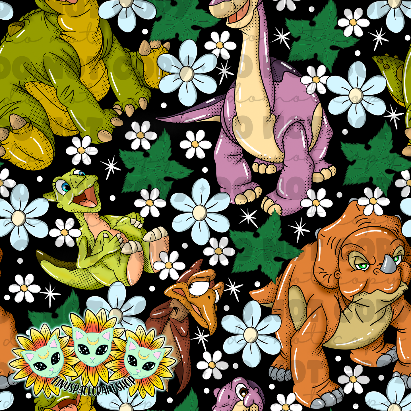 Floral Dino
