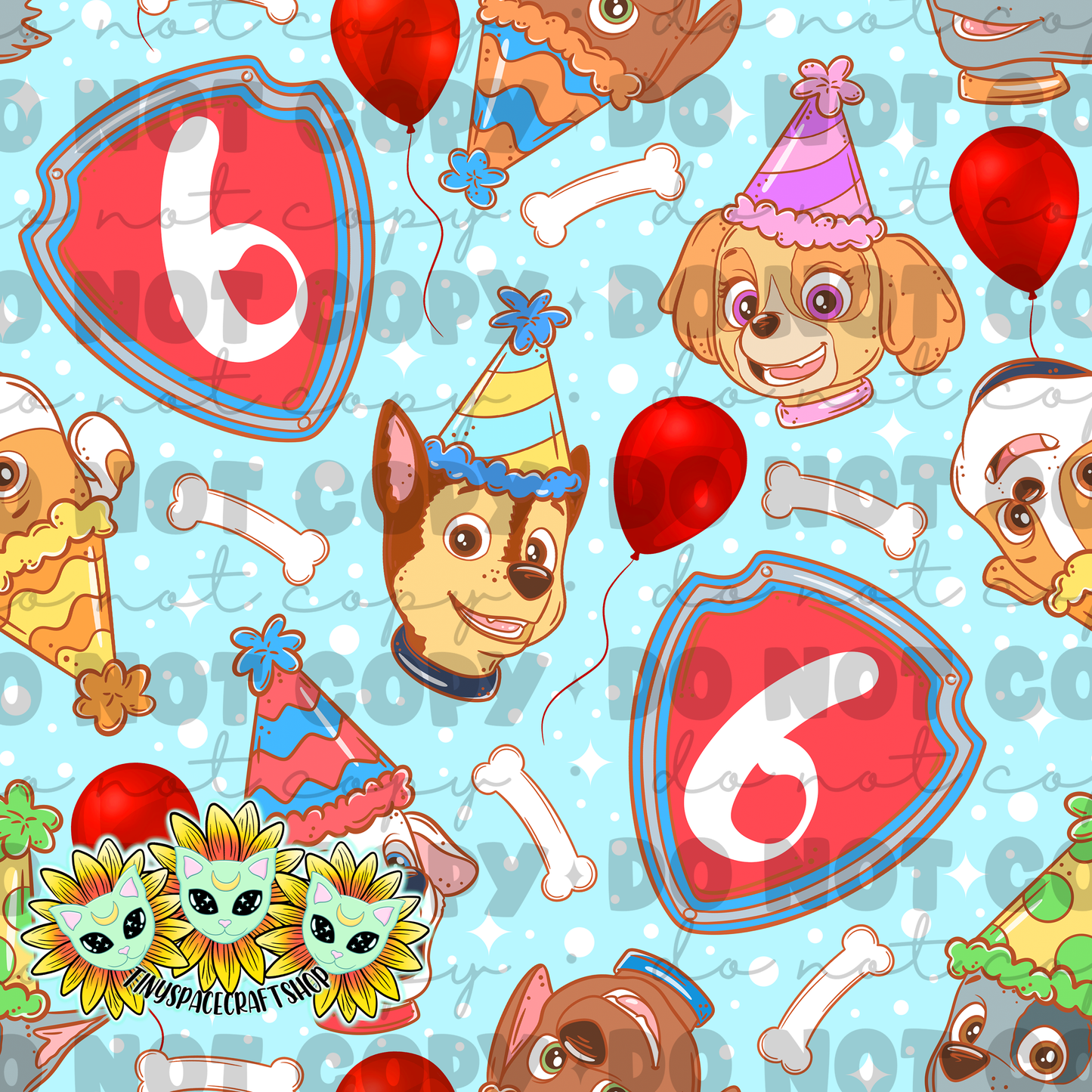 Dog birthday blue