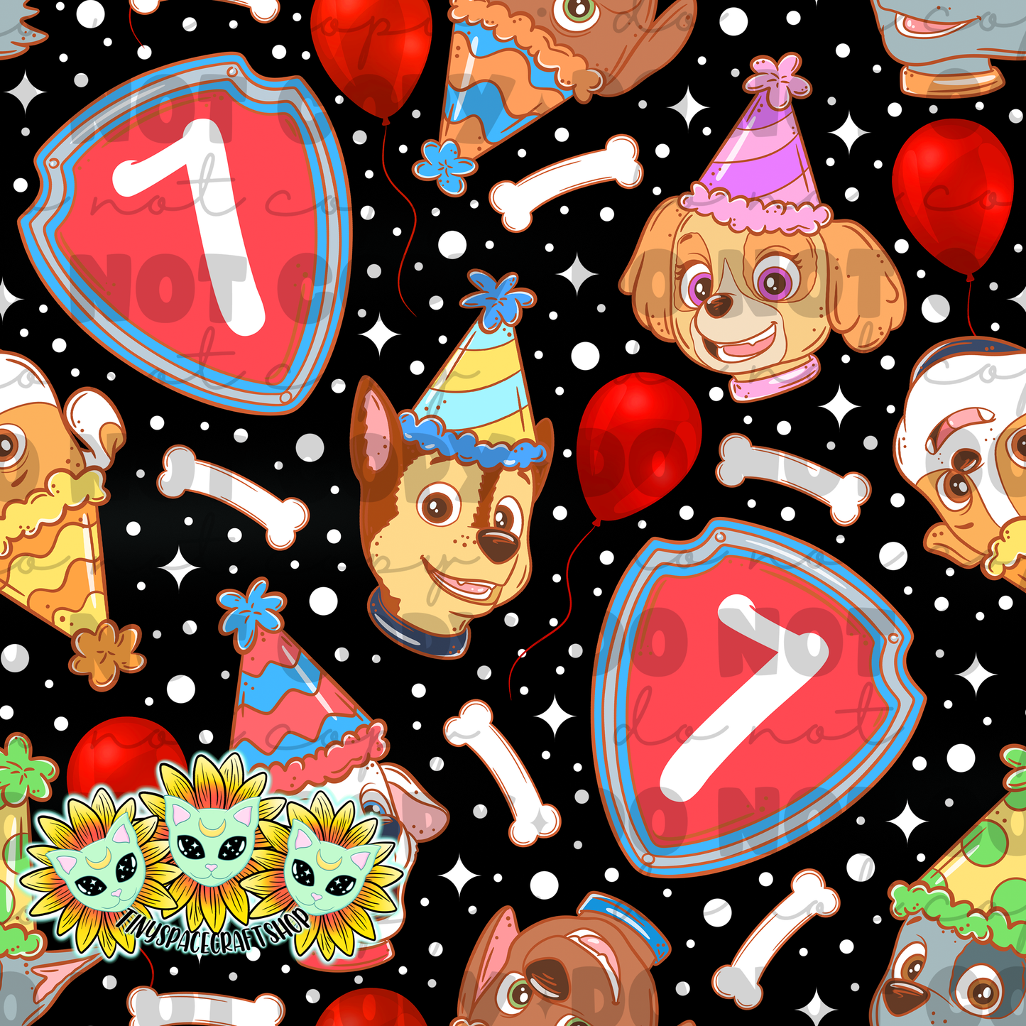 Dog birthday black