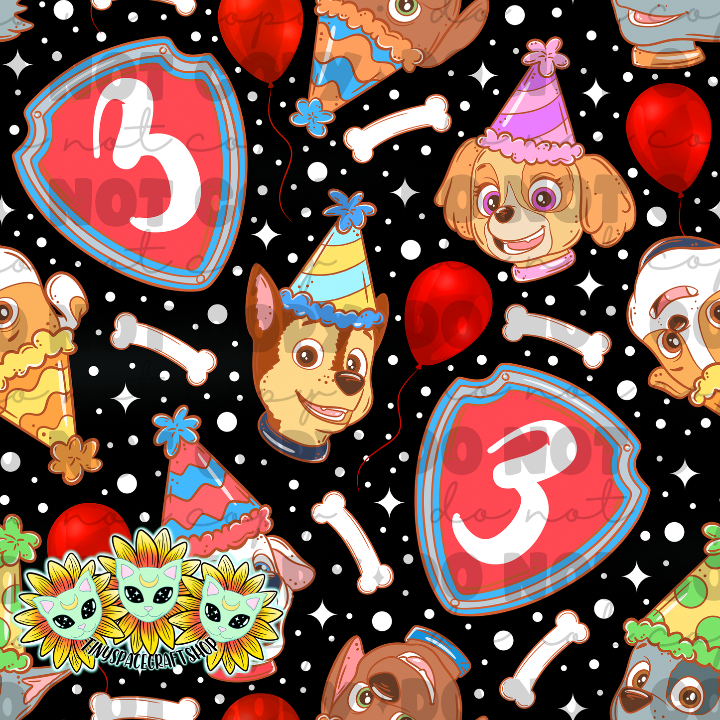 Dog birthday black