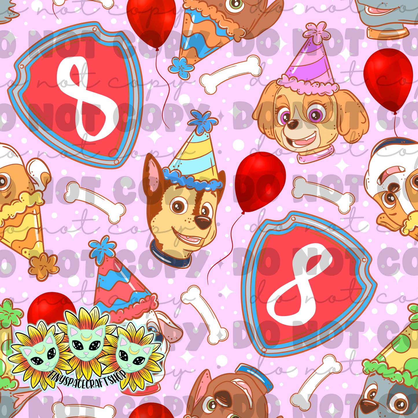 Dog birthday pink