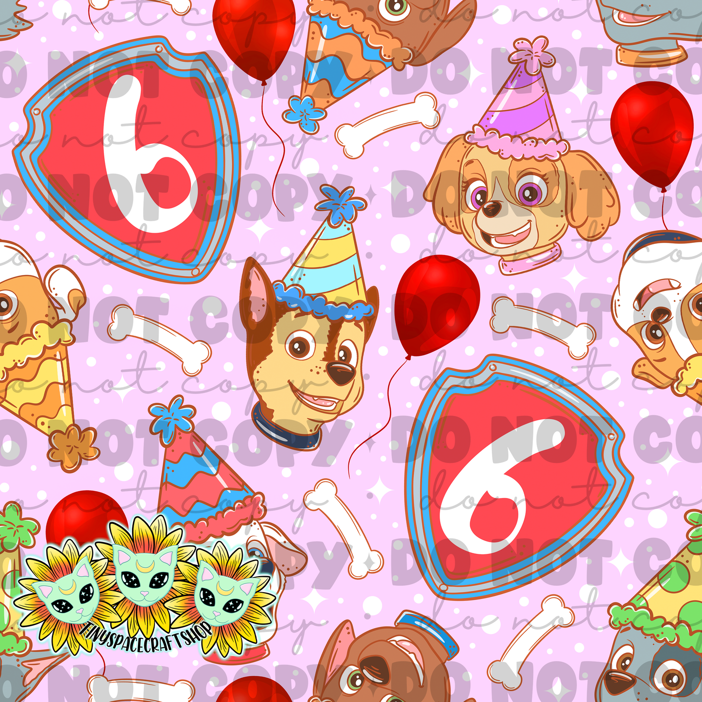Dog birthday pink