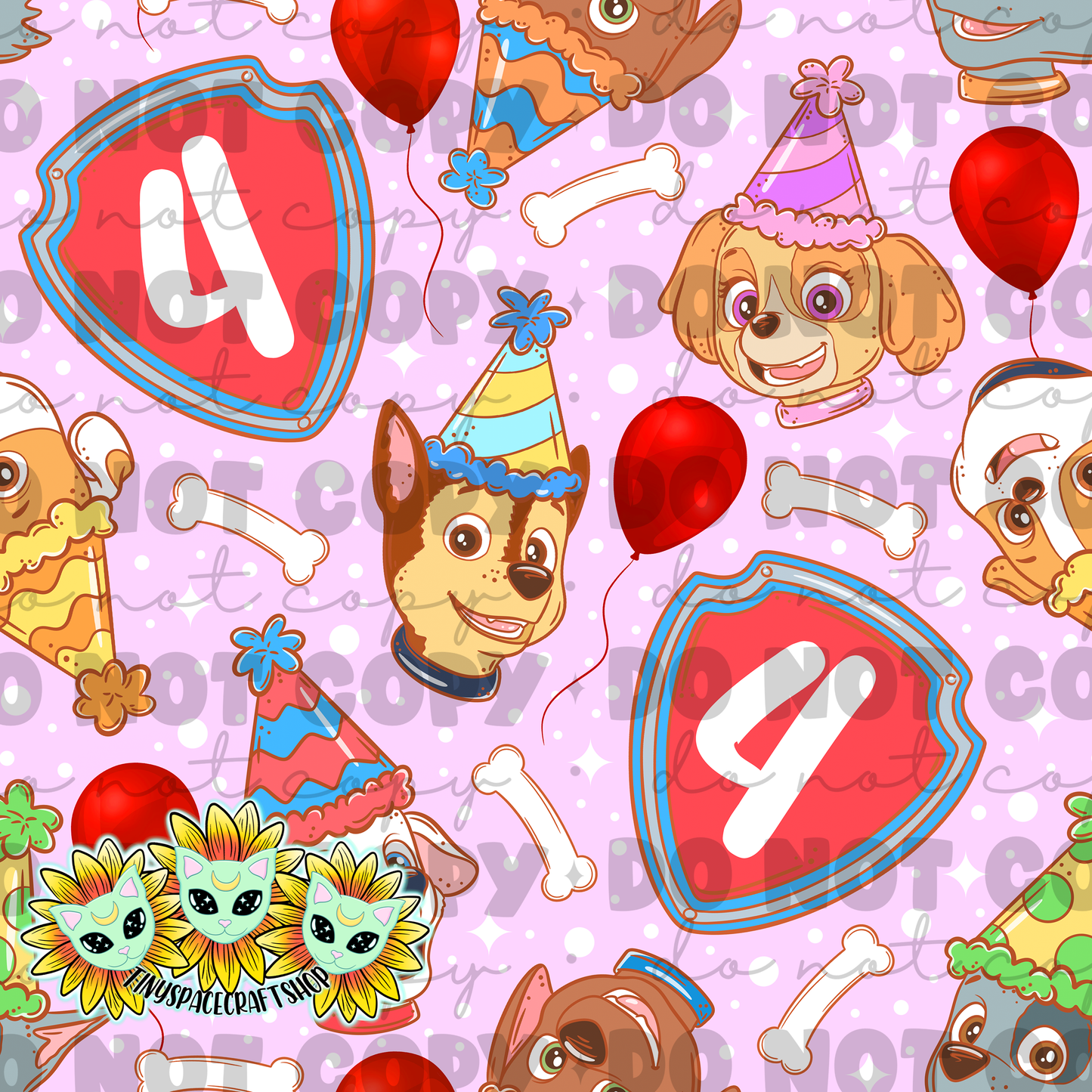 Dog birthday pink