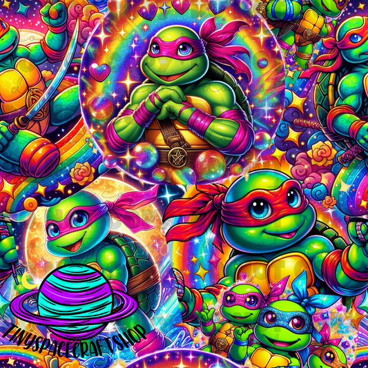 Rainbow turtles