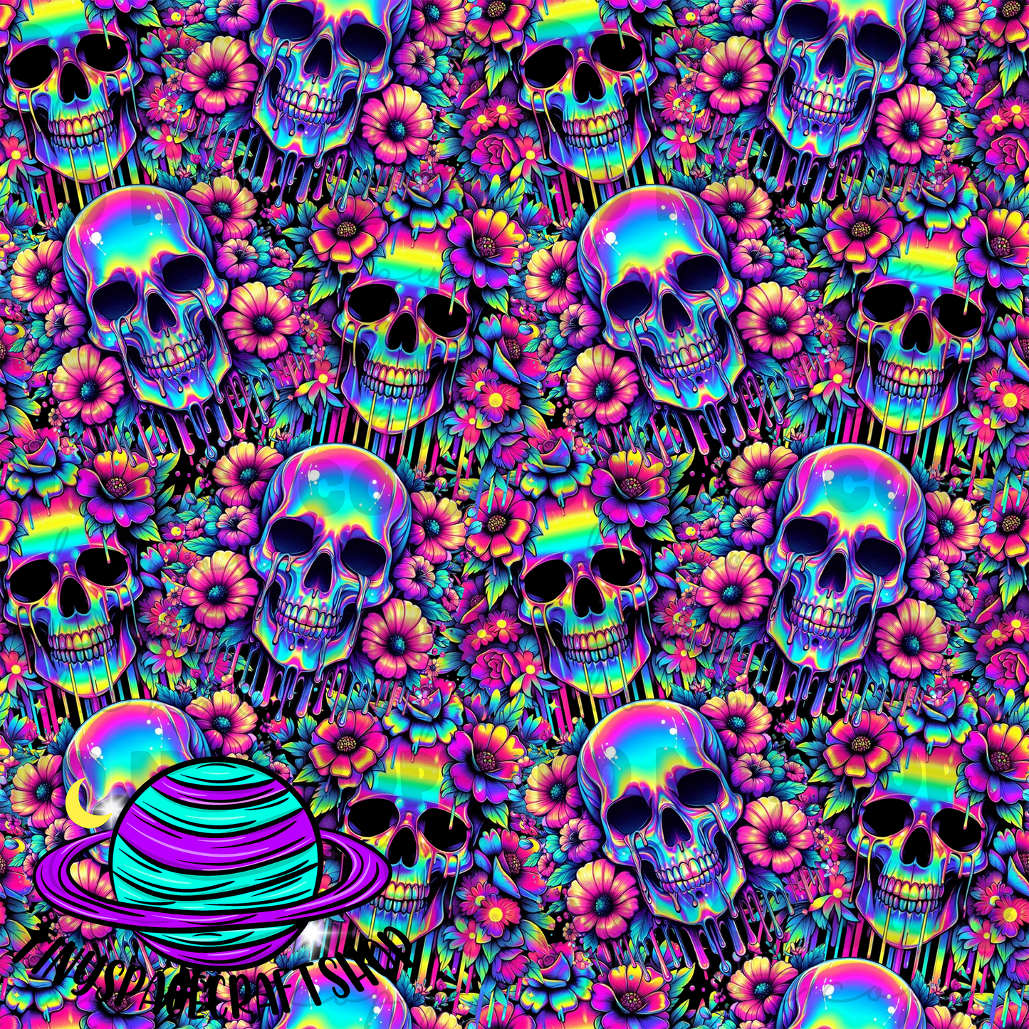 Rainbow skulls