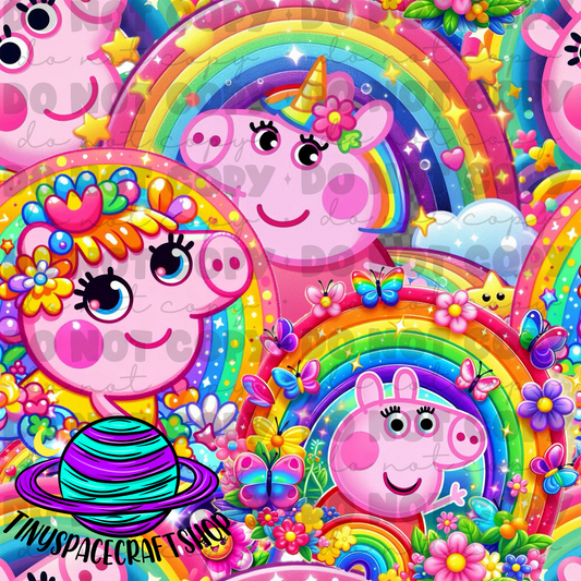 Rainbow pig