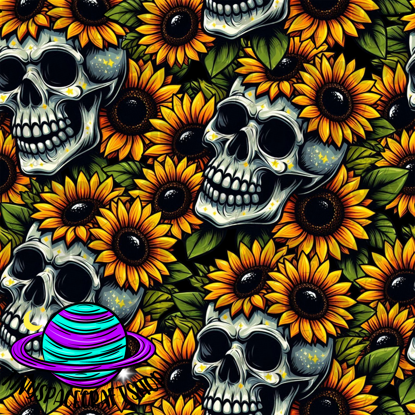 Sunflower skull