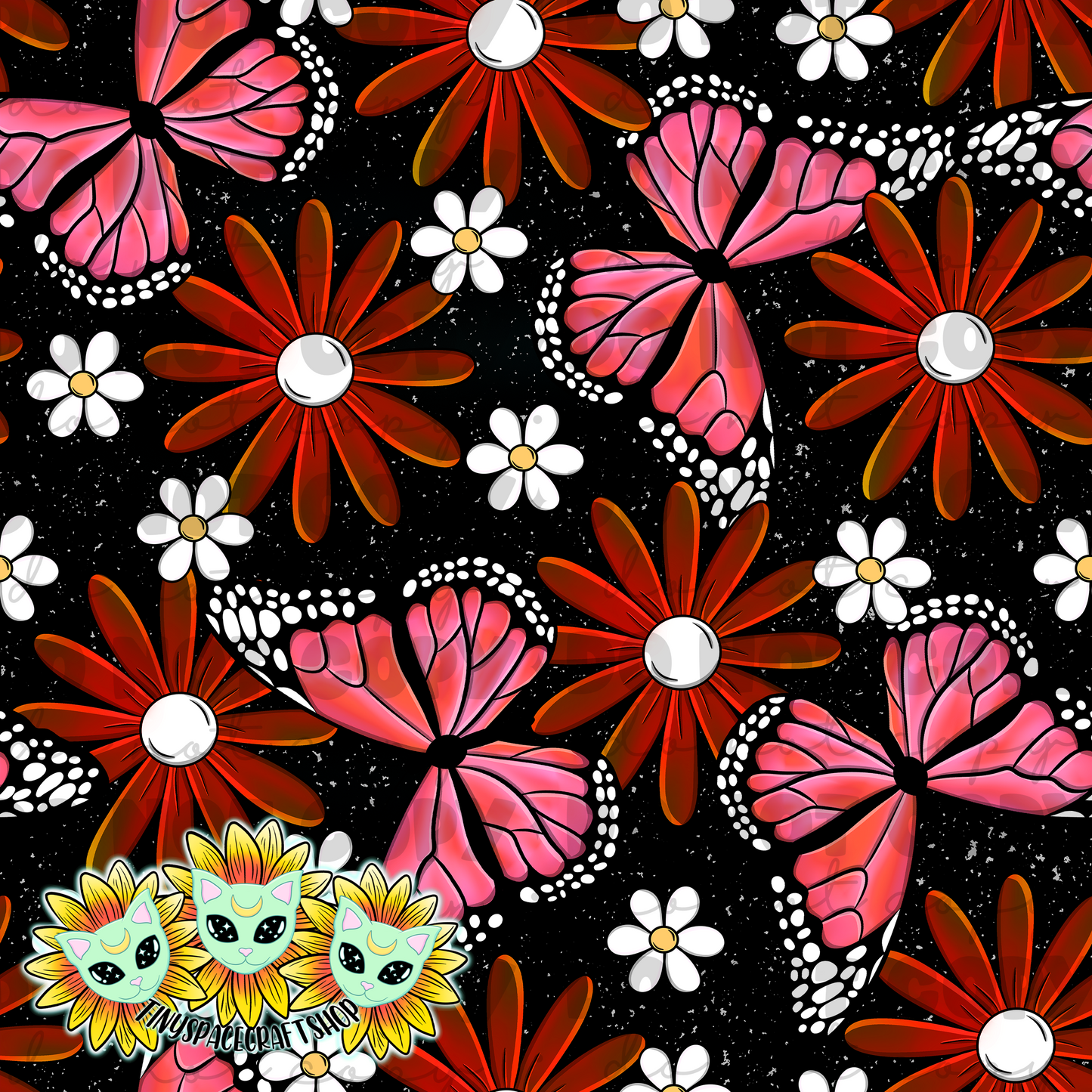 Floral butterfly